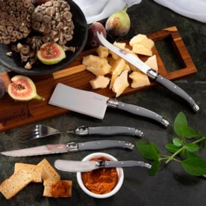 Conjunto de Garfos Sobremesa em Inox Cinza Laguiole La Tour - 6 Peças