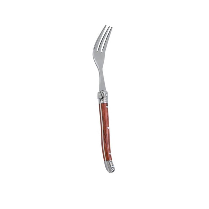 Conjunto de Garfos Sobremesa em Inox Madeira Laguiole La Tour - 6 Peças - Madel Home