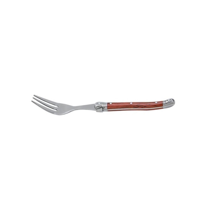 Conjunto de Garfos Sobremesa em Inox Madeira Laguiole La Tour - 6 Peças - Madel Home