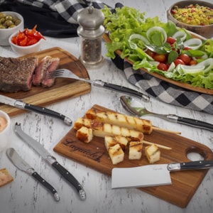 Conjunto de Garfos Sobremesa em Inox Preto Laguiole La Tour - 6 Peças