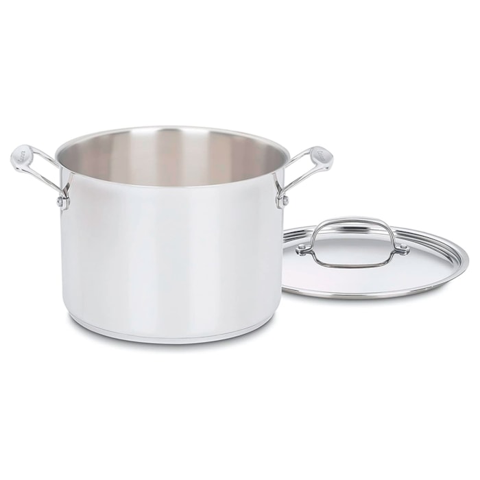 Conjunto de Panelas Aço Inox Chef's Classic Preto Cuisinart - 7 Peças - Madel Home