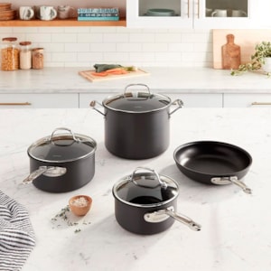 Conjunto de Panelas Antiaderente Anodizado Preto Cuisinart - 7 Peças