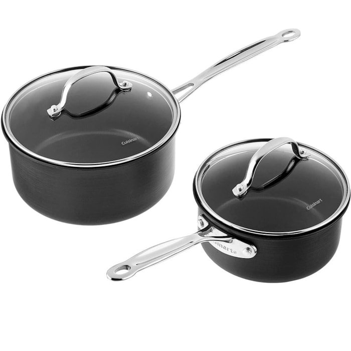 Conjunto de Panelas Antiaderente Anodizado Preto Cuisinart - 7 Peças - Madel Home