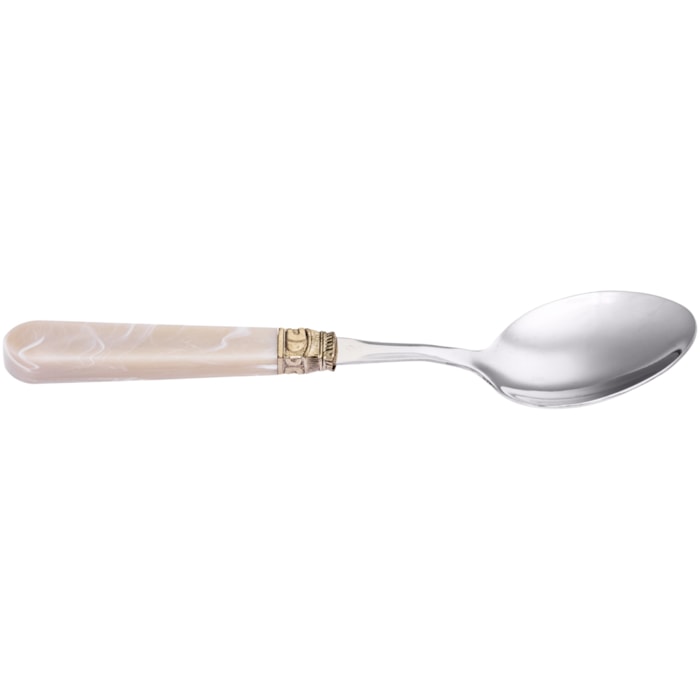 Conjunto de Utensílios de Cozinha Metal 6 Peças Bege - Madel Home