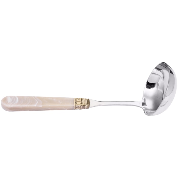 Conjunto de Utensílios de Cozinha Metal 6 Peças Bege - Madel Home