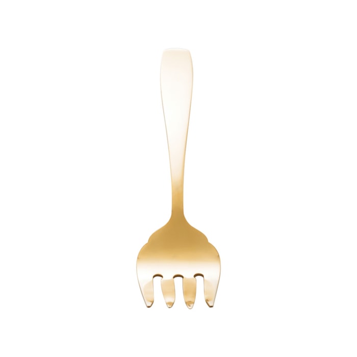 Conjunto Faca e Garfo Aço Inox para Peixe Wolf Pisa Dourado - 2 Peças - Madel Home