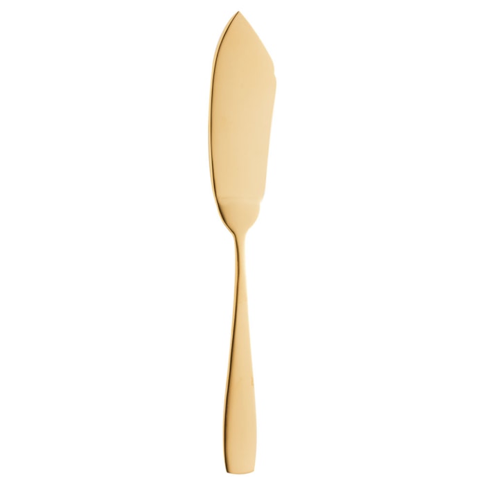 Conjunto Faca e Garfo Aço Inox para Peixe Wolf Pisa Dourado - 2 Peças - Madel Home