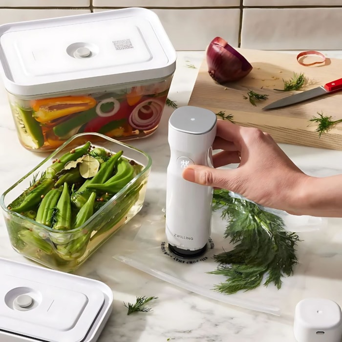 Conjunto Fresh & Save Borossilicato Contendo Bomba Vácuo e Potes Zwilling - Madel Home