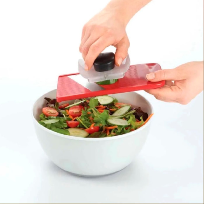 Conjunto Ralador e Espiralizador Culinário em Plástico Branco Oxo - 7 Peças - Madel Home