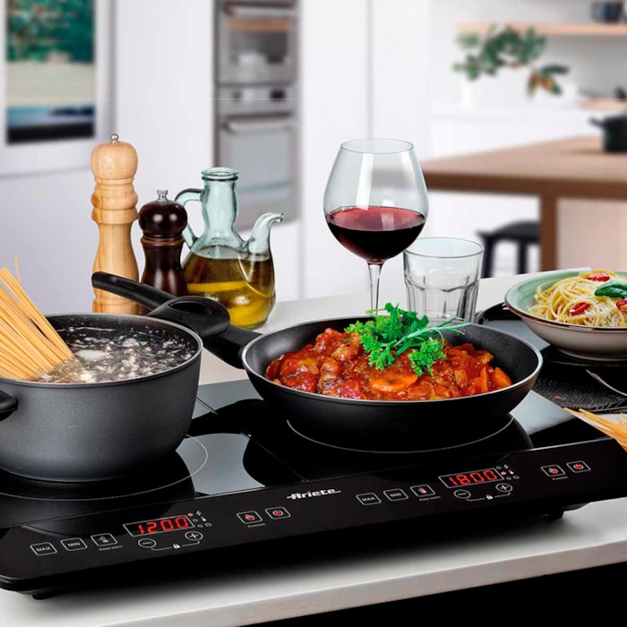 Cooktop Indução 2 Bocas 2000W 11 Programas Ariete - 220V - Madel Home