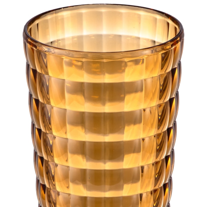 Copo de Água em Acrílico Itacaré Âmbar - 750ml - Madel Home
