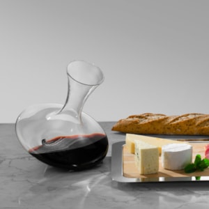 Decanter Com Secador Suporte Noe Inox Riva