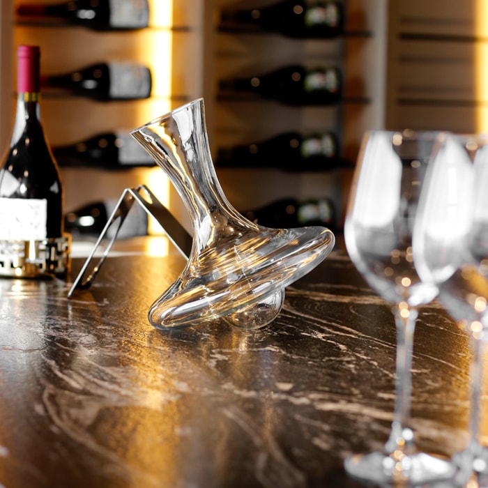 Decanter Com Secador Suporte Noe Inox Riva - Madel Home