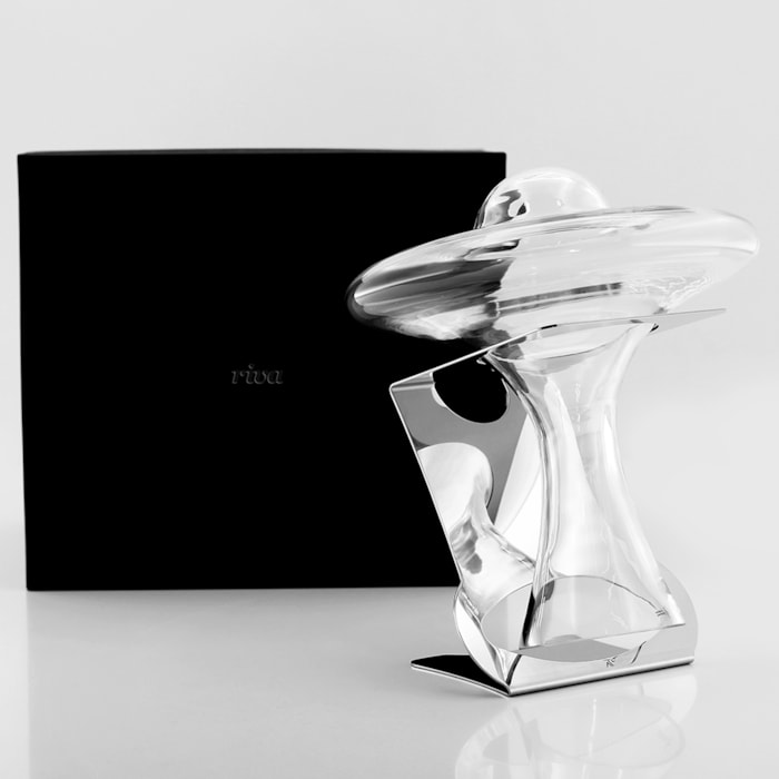 Decanter Com Secador Suporte Noe Inox Riva - Madel Home