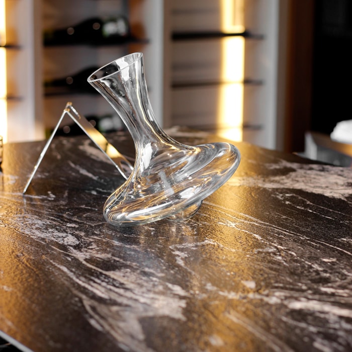 Decanter Com Secador Suporte Noe Inox Riva - Madel Home