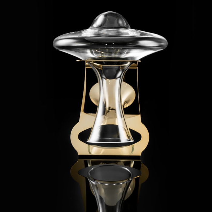 Decanter Com Secador Suporte Noe Ouro 24K Riva - Madel Home