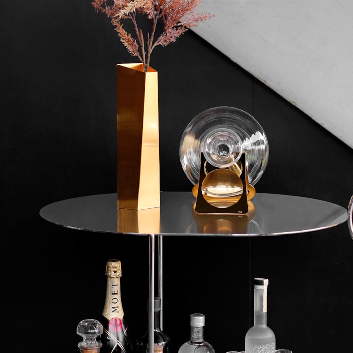 Decanter Com Secador Suporte Noe Ouro 24K Riva - Madel Home