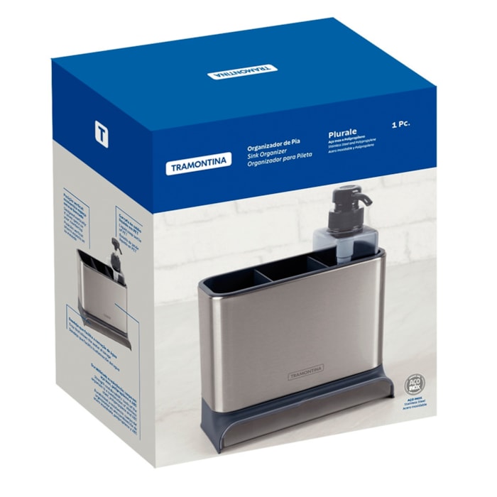 Dispenser de Pia Inox Plurale Tramontina - Madel Home