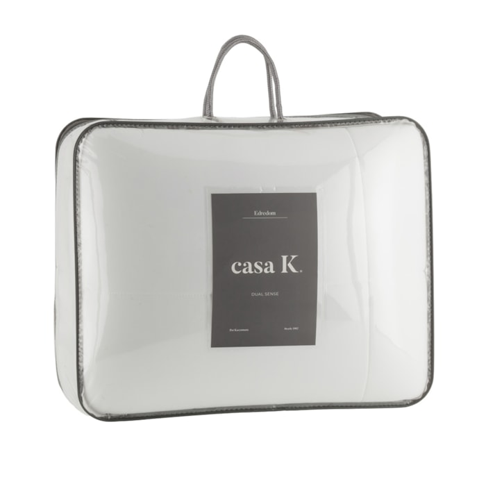 Edredom Dual Sense Dupla Face Casal Branco Kacyumara - Madel Home