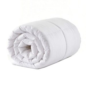 Edredom Toque de Pétalas Microfibra King Branco Kacyumara