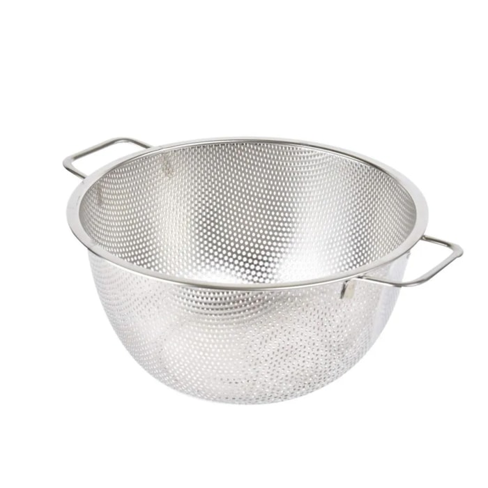 Escorredor de Alimentos em Inox com Alças Prata Kenya - Madel Home