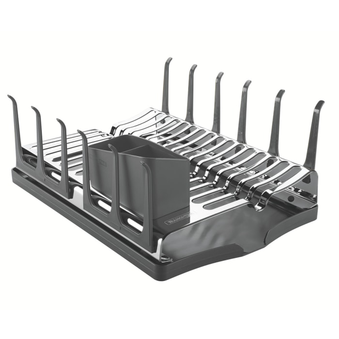 Escorredor de Louça Inox Plurale Bandeja Coletora Tramontina Grafite - Madel Home