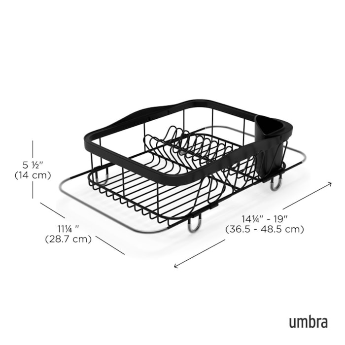 Escorredor de Louça Sinkin Umbra Preto - Madel Home