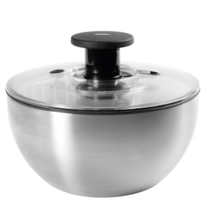 Escorredor Lava e Seca de Salada em Inox Prata Oxo