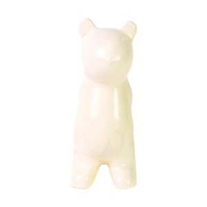 Escultura de Cerâmica Urso Bege - 23cm