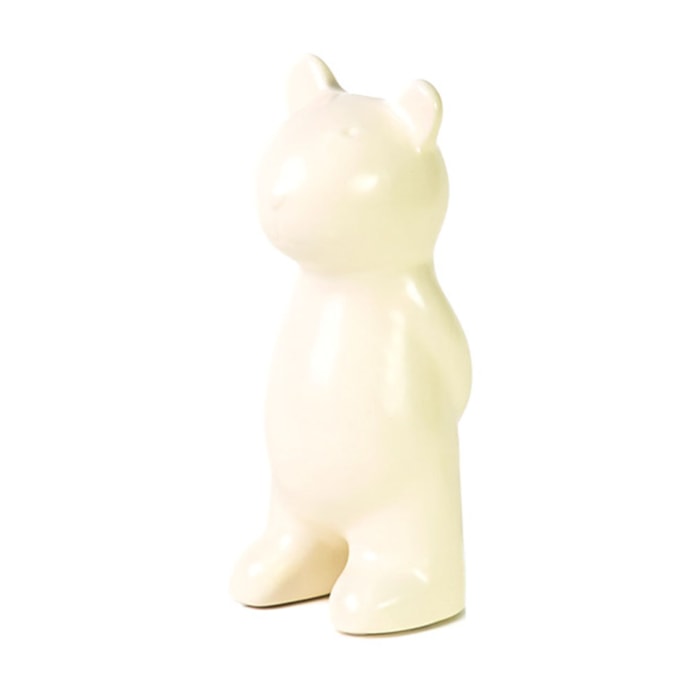 Escultura de Cerâmica Urso Bege - 23cm - Madel Home