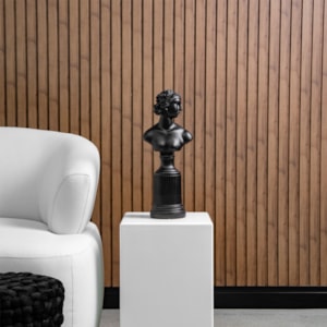 Escultura de Resina Busto Indi Preto - 44cm