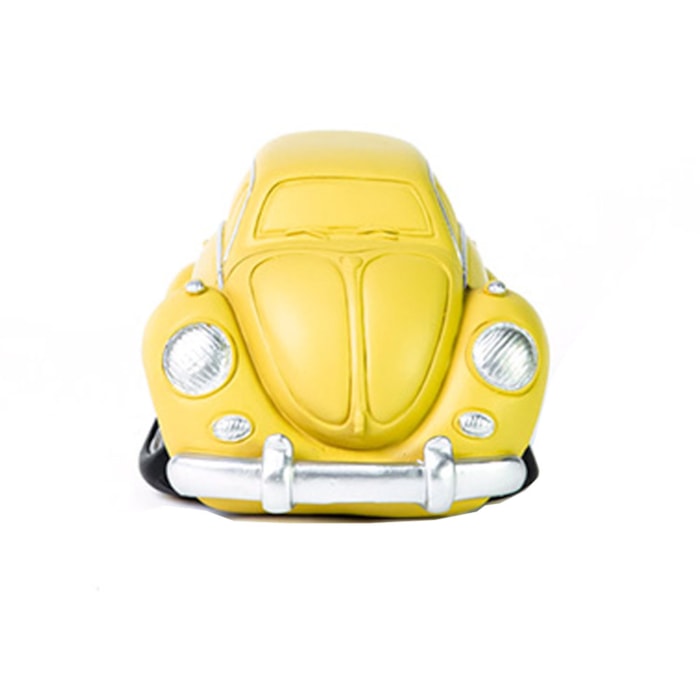 Escultura de Resina Fusca Retrô Amarelo - 16cm - Madel Home