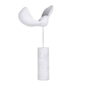 Escultura de Resina Gaivota Grande Branco - 47cm