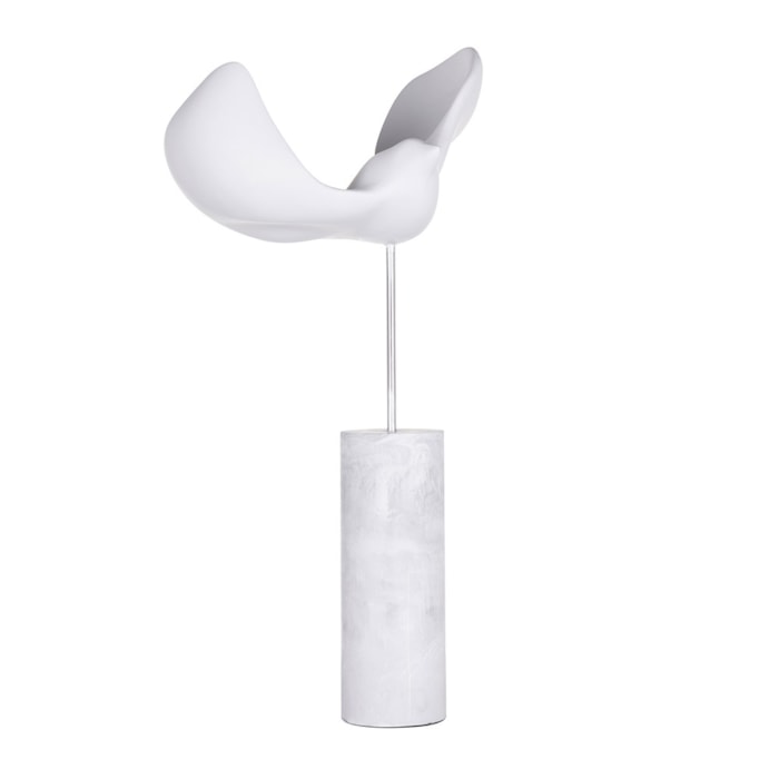 Escultura de Resina Gaivota Grande Branco - 47cm - Madel Home