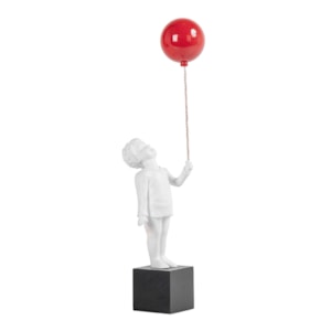 Escultura de Resina Joe Pequena Branco - 50cm