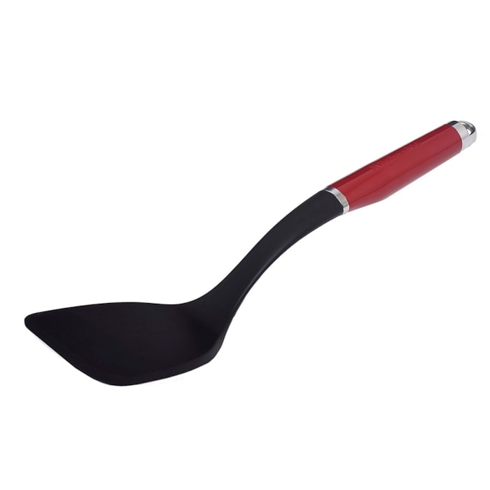 Espátula Culinária em Nylon Preto e Vermelho KitchenAid - 36cm - Madel Home