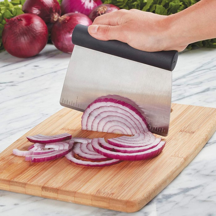 Espátula Multifuncional Preto Raspadora Com Régua KitchenAid - Madel Home