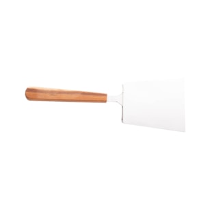 Espátula para Churrasco em Inox com Cabo Madeira Teca Craft Wolff - 30cm