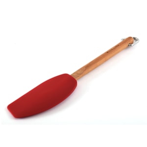 Espátula Raspadora em Silicone com Cabo Madeira Vermelho KitchenAid - 32cm