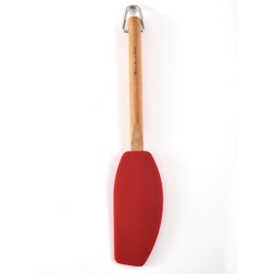 Espátula Raspadora em Silicone com Cabo Madeira Vermelho KitchenAid - 32cm