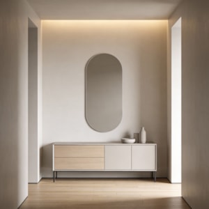 Espelho com Estrutura em MDF Ita Lind - 75cm