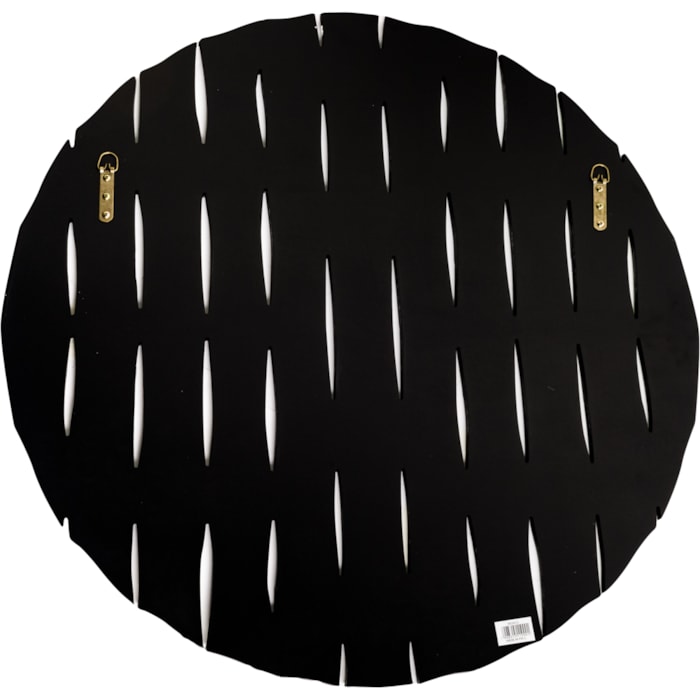 Espelho Decorativo Circular com Efeito Trama - 80cm - Madel Home
