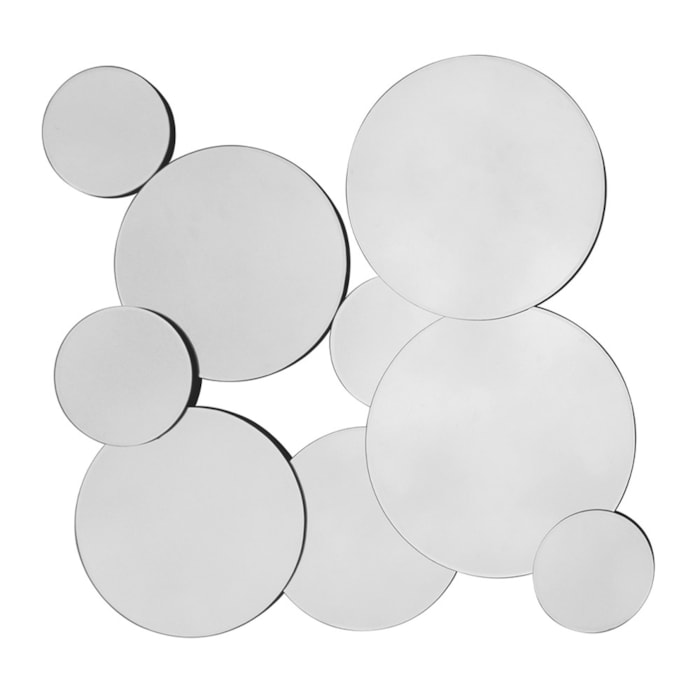 Espelho Decorativo Círculos Sobrepostos - 80cm - Madel Home