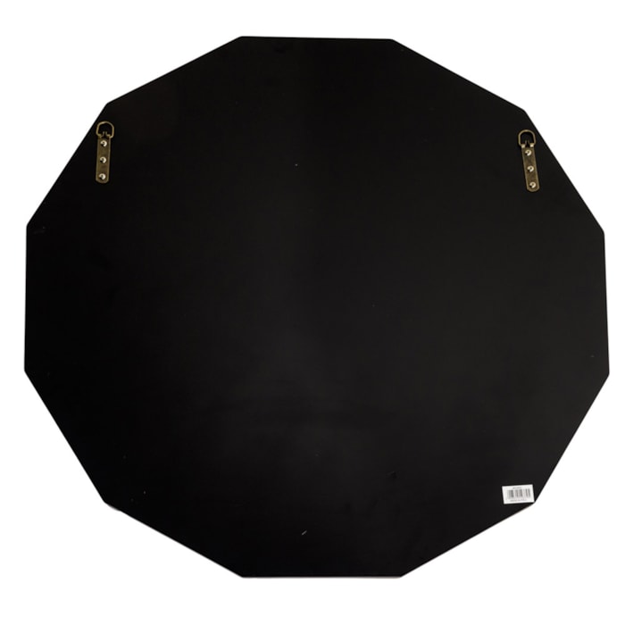 Espelho Decorativo Geométrico com Moldura em Metal Dourado - 80cm - Madel Home