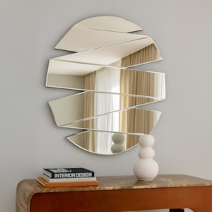Espelho Decorativo Redondo Cortado - 80cm