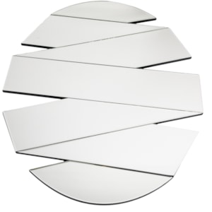 Espelho Decorativo Redondo Cortado - 80cm