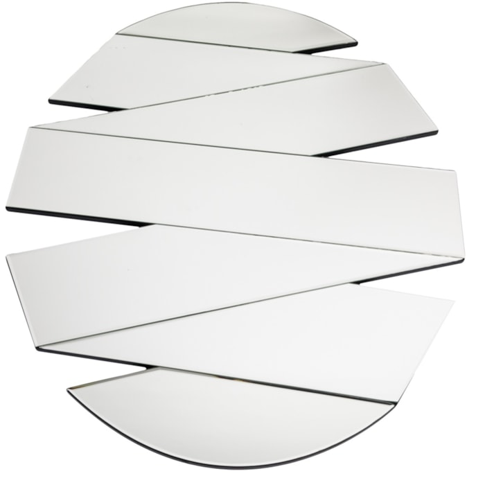 Espelho Decorativo Redondo Cortado - 80cm - Madel Home