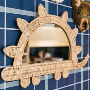 Espelho Dinossauro Rattan - 48cm 
