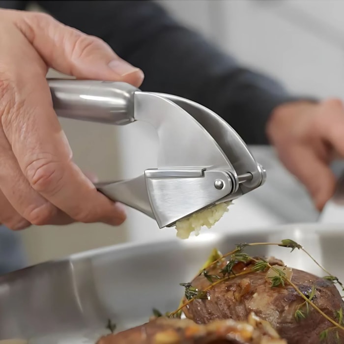 Espremedor de Alho em Inox Prata Zwilling Pro - 21cm - Madel Home