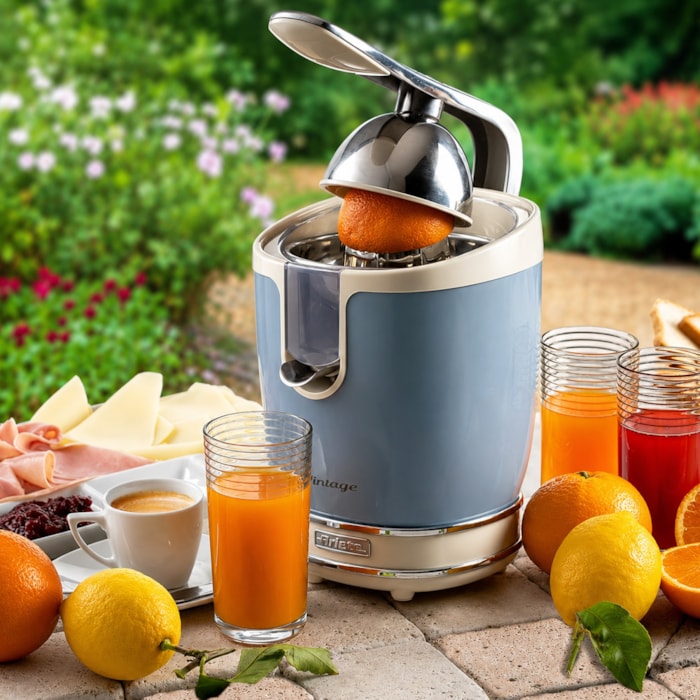 Espremedor de Frutas Vintage Azul 85W Ariete - 127V - Madel Home